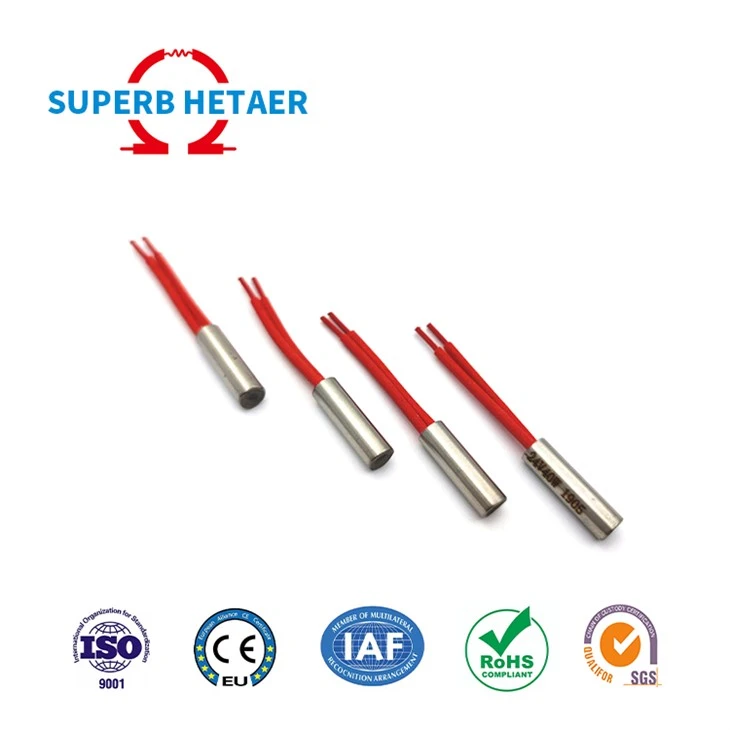 12V 24V 48V DC 40W 60W 80W Stainless Steel Industrial Electric Heater Elements 3D Printer Cartridge Tube 2
